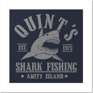 Quint's shark fishing Posters and Art